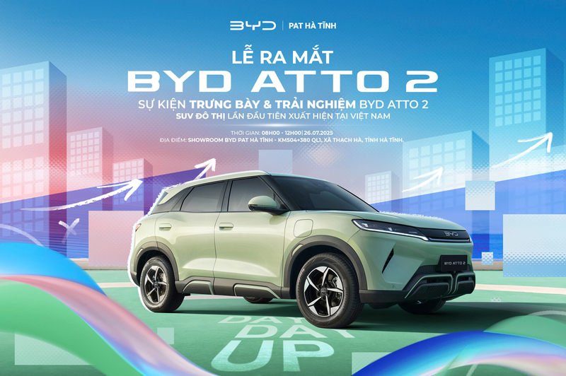 SỰ KIỆN RA MẮT SIÊU PHẨM MỚI BYD ATTO 2 TẠI BYD HÀ TĨNH