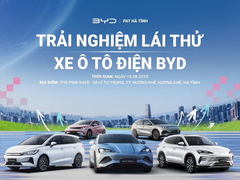 TRẢI NGHIỆM XE ĐIỆN BYD – LÁI LÀ MÊ, NGẮM LÀ THÍCH TẠI HƯƠNG KHÊ - HÀ TĨNH