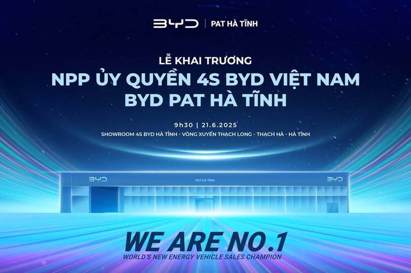 COMING SOON – LỄ KHAI TRƯƠNG SHOWROOM 4S BYD HÀ TĨNH