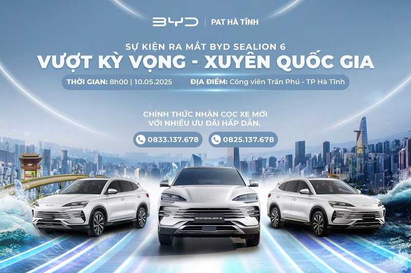 SỰ KIỆN RA MẮT CHÍNH THỨC – BYD SEALION 6 TẠI HÀ TĨNH