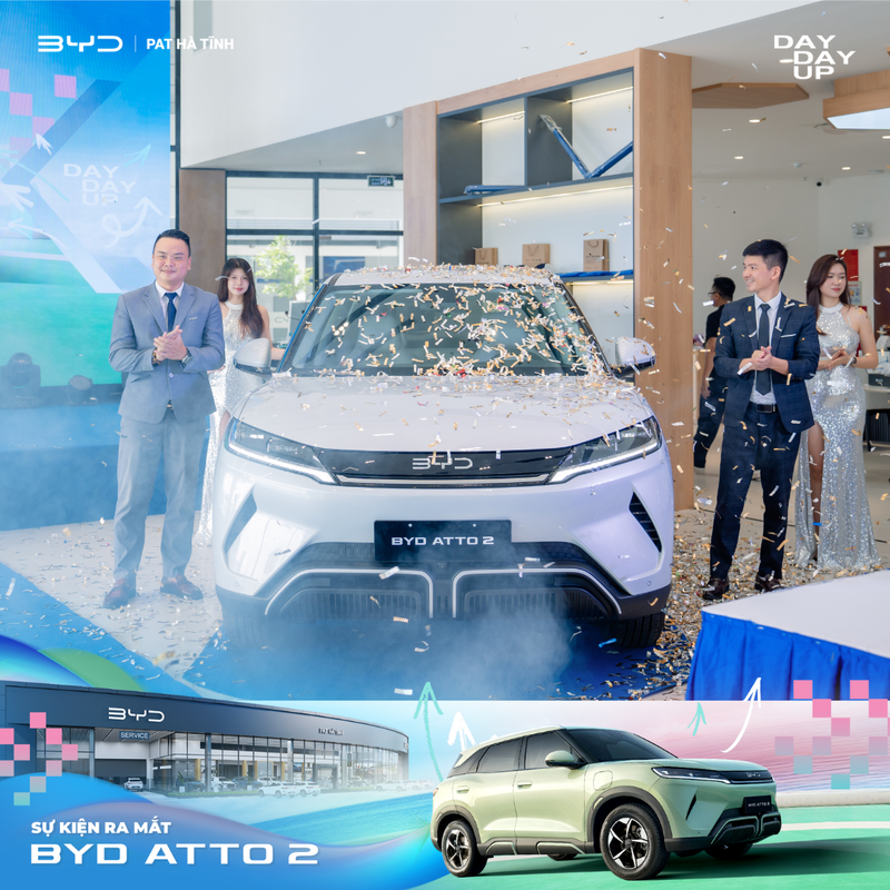 BYD Atto 2 ra mắt ấn tượng tại Hà Tĩnh – Lựa chọn lý tưởng cho cuộc sống đô thị hiện đại