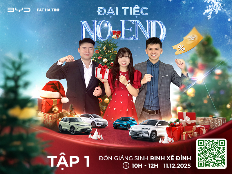 PHIÊN LIVE 11/12 – SĂN DEAL XỊN & QUÀ TẶNG GIÁNG SINH CHỈ CÓ TẠI BYD HÀ TĨNH!