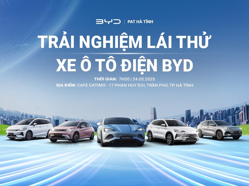 TRẢI NGHIỆM LÁI THỬ BYD SEALION 6 VÀ CÁC DÒNG XE ĐIỆN BYD ĐỈNH CAO TẠI TP HÀ TĨNH